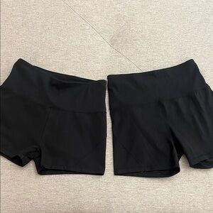 Women's Black High-Waisted Shorts